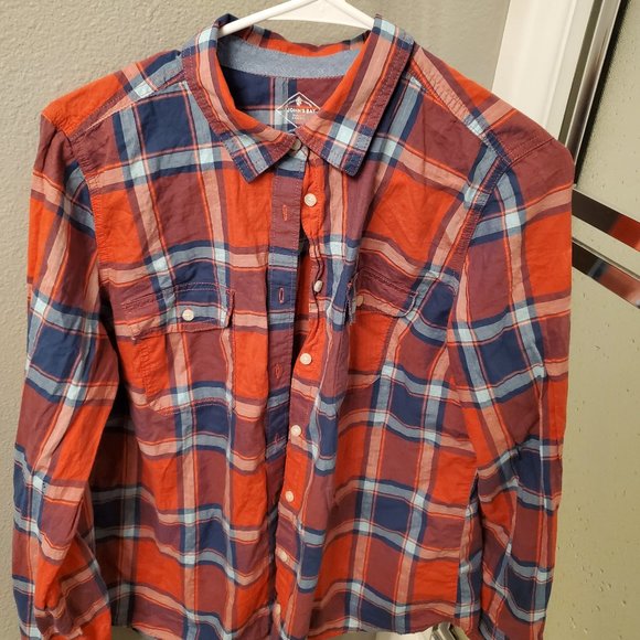 St Johns Bay Womens Button Down Flannel 